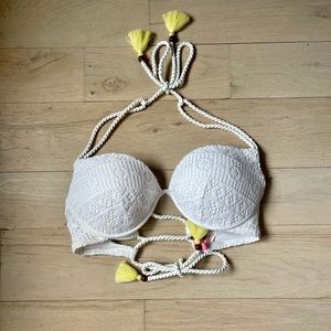 Victoria’s Secret White push up bikini top